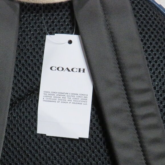 Coach Court Backpack with Floral Print (Deep Blue) - Picture 6 of 6